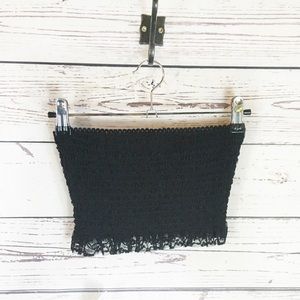 Free People Callie Smocked Bandeau Top Bralette XS